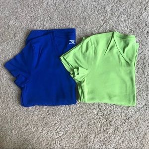Blue Green Short Sleeve Shirt Bundle